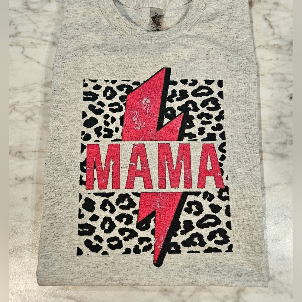 Mama shirt cute popular cheetah print mom